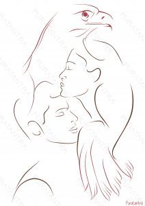 Tantra E K I N - red - brown watermark