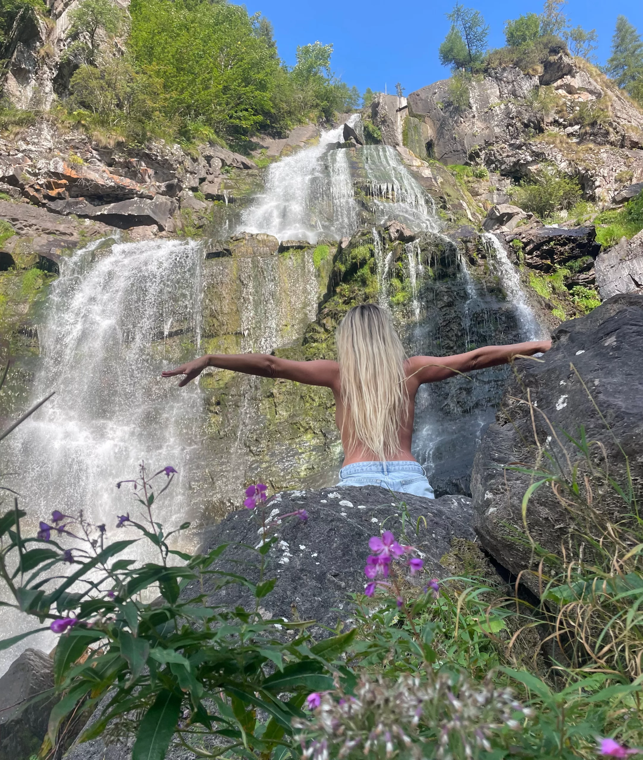 Tantra A serene view of flowing water in a natural setting, symbolizing tranquility and connection with nature