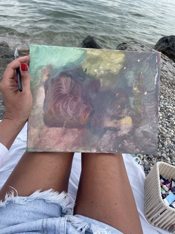 Tantra Circles drawn on the lakeshore: a simple and symbolic gesture to dissolve alienation and free oneself from the stupidity imposed by the conditioned mind