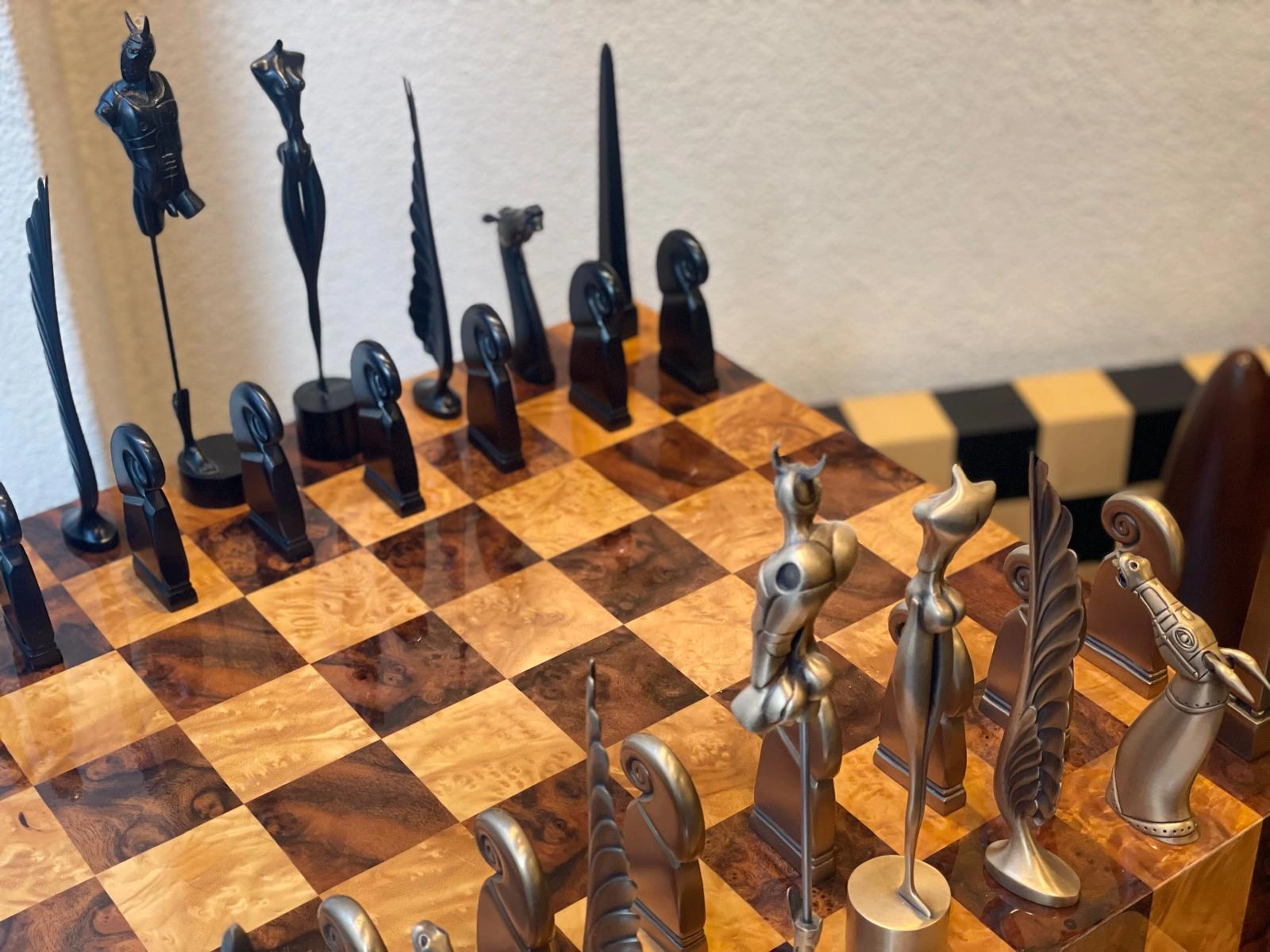A chessboard displayed as a symbolic reflection of life’s journey, where each square represents a conscious step and every move becomes part of a greater path of awareness and inner growth